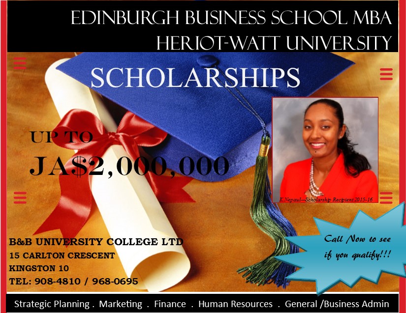 Scholarship Flyer MBA-Revised - B&B University College